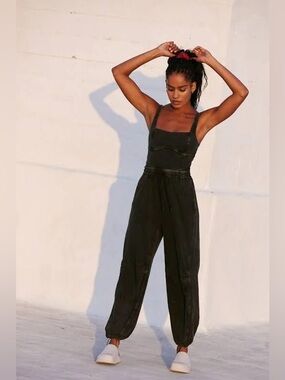 FREE PEOPLE Inbound Onesie in Black NWOT $128